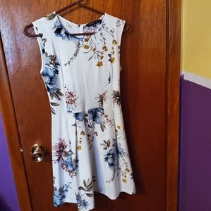 Floral white dress